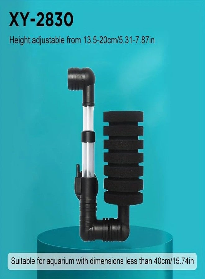 Vayinato (XY-2830) Aquarium Bio Sponge Filter Fish Tank, Single - Ultra Quiet Air Pump Aquqrium Foam Internal Filter - Betta Fry Shrimp and Small Fish - Image 2